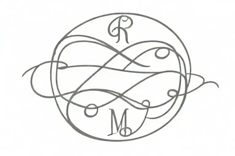 Infinity Sign Incorporated With Mom Written