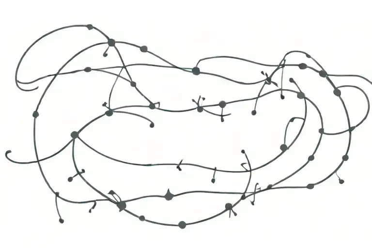 String Of Sparkles In A Line