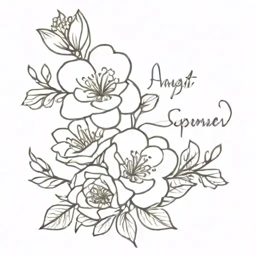 August And September Birth Flower Bouquet