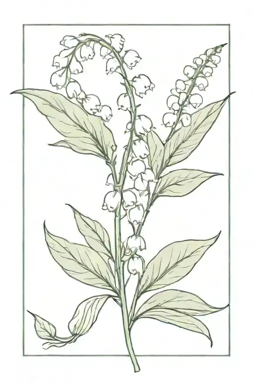 Lily Of The Valley With Leaves