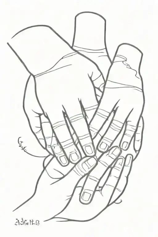 Date And Family Holding Hands