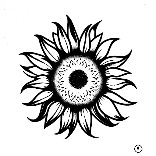 Leo Sign With Sunflower