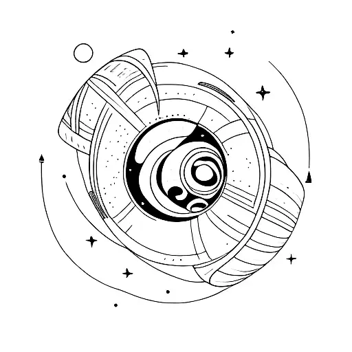 Planets In A Line Around Arm