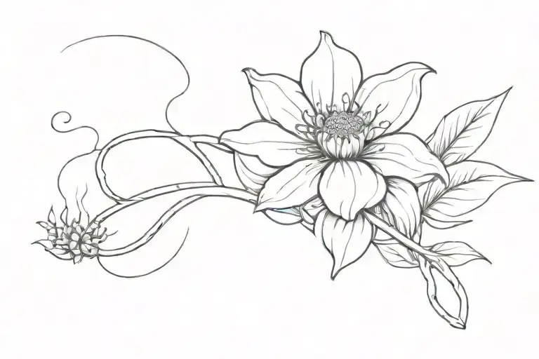 A Surrealistic Design Featuring A Cigarette Transforming Into A Beautiful Flower