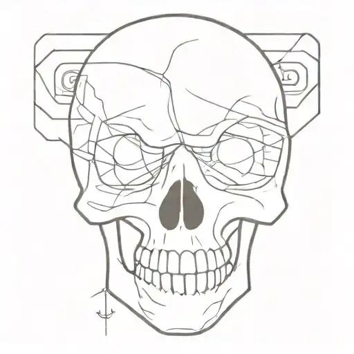 Skull Head On 4 Wheels