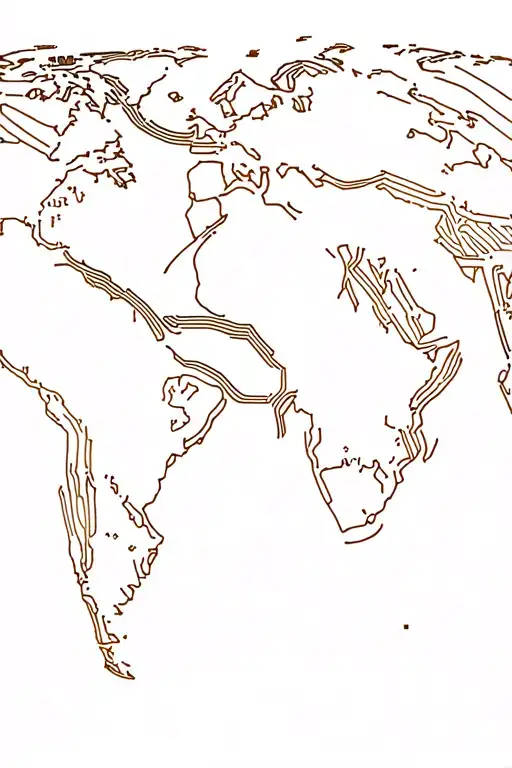 Sagittarius Spine Tattoo Design Featuring World Map