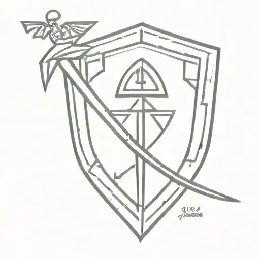 Leyendn Of Zelda Shield And Sword