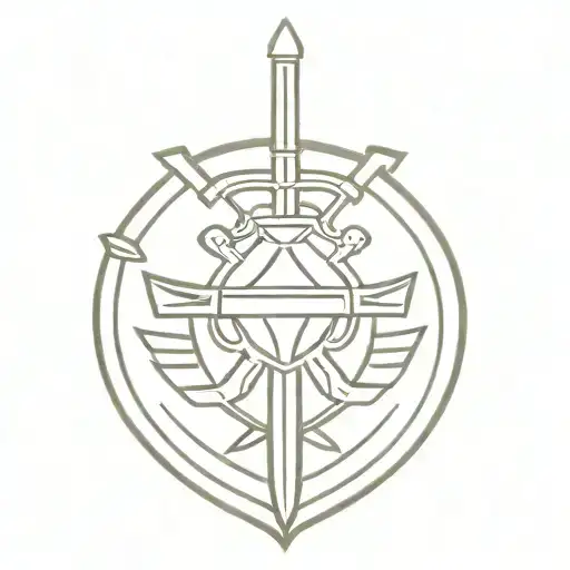 Leyend Of Zelda Shield And Sword