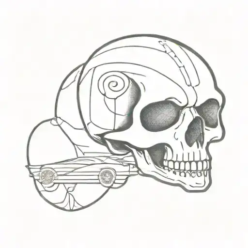 Fast Car Shaped Like A Skull