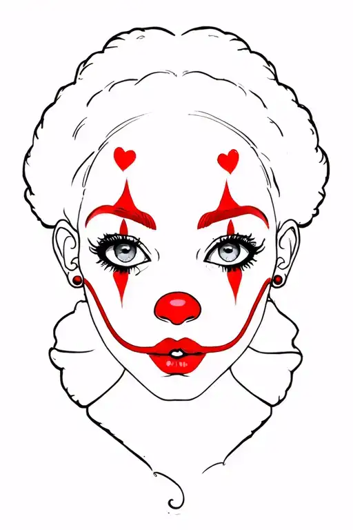 Clown Girl Goth Girl