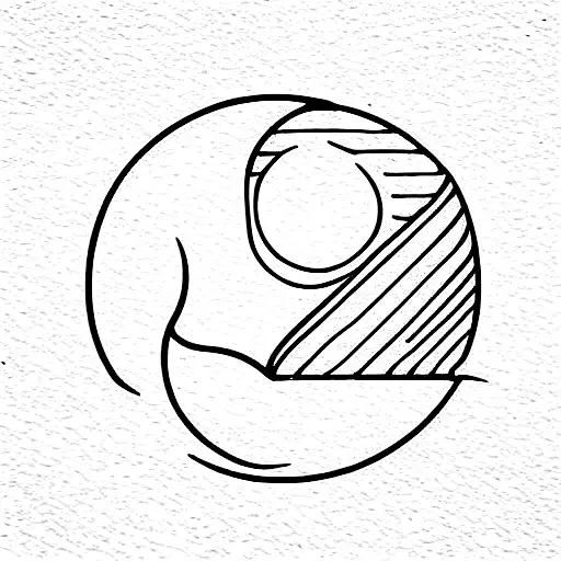 Lotus Moon And A Book In A Line