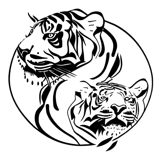 Yin And Yang Tiger