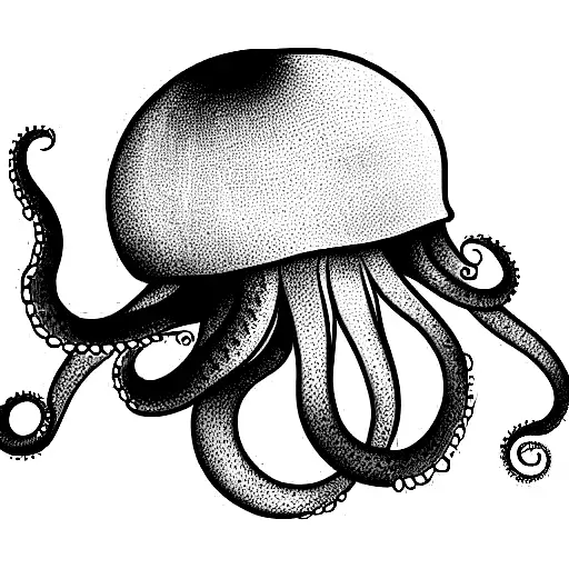 Jelly Fish With Octopus