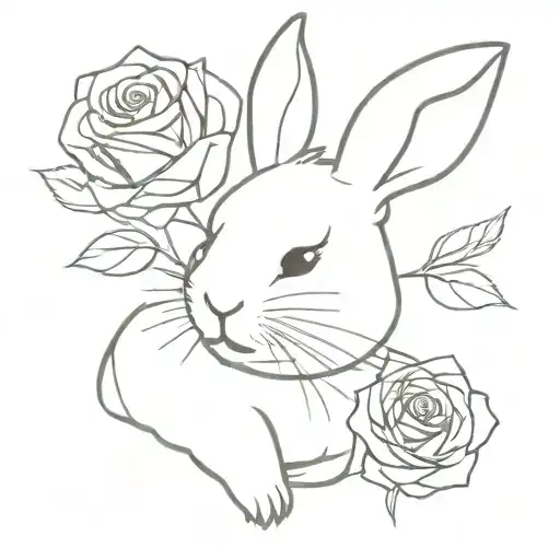 Rabbit And Rose