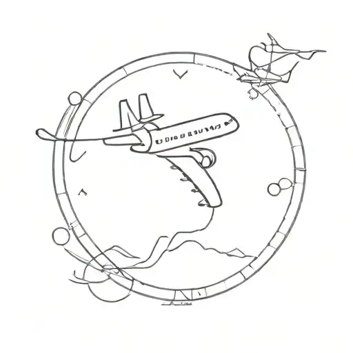 Plane And Heart Travel