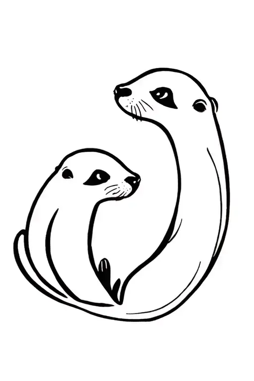 Otter Couple