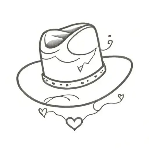 Cowboy Hat With Hearts On It