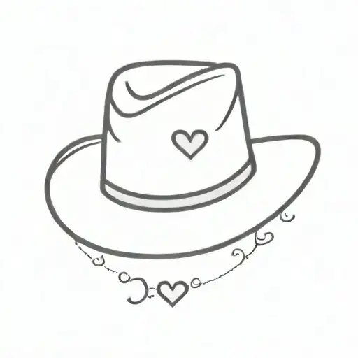 Cowboy Hat With Hearts On It