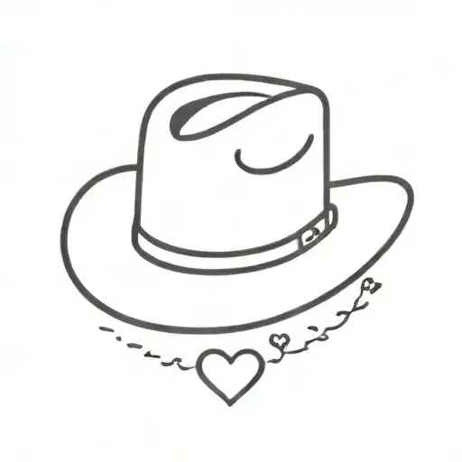 Cowboy Hat With Hearts On It
