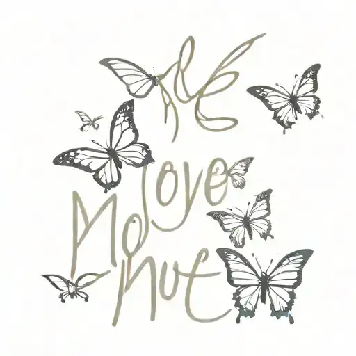 The Word Move With Butterflies
