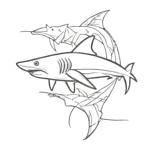 Minimalist Shark Cute