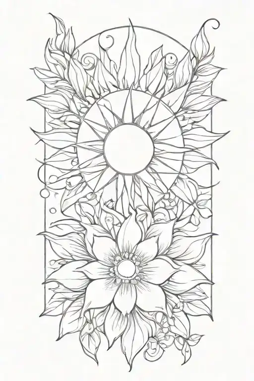 Sun And Flower
