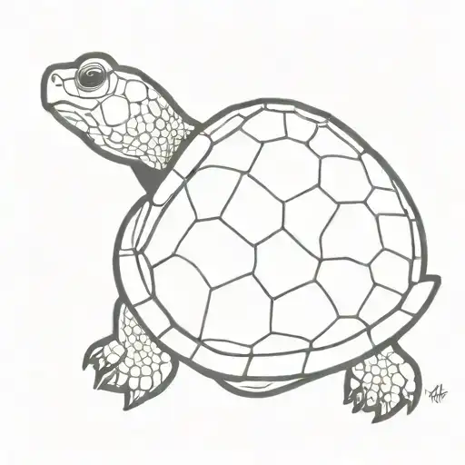 Painted Turtle Side View