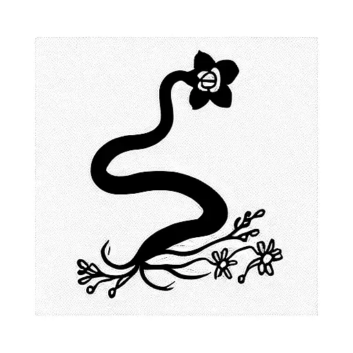 Snake And Flower