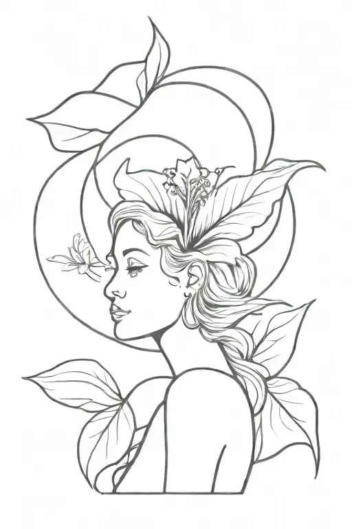 Fairy With Hibiscus Flower