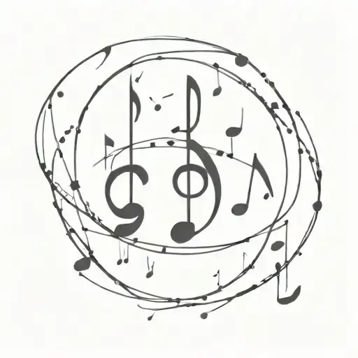 Universe With Music Notes