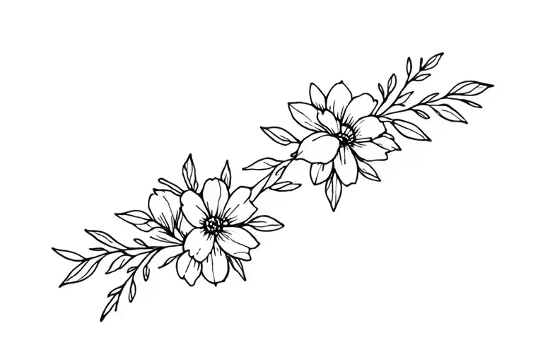 Birth Month Flowers Surrounding