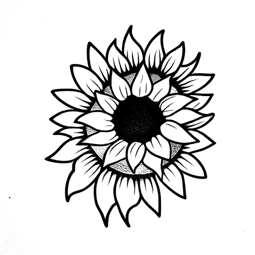 Two Cats With Sunflower