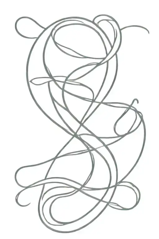 Snake And Infinity Sign Intertwined
