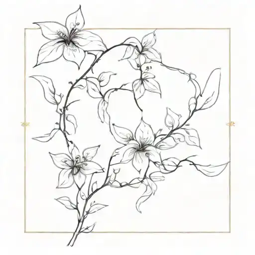 A Long Vine Of Poisonous Flowers