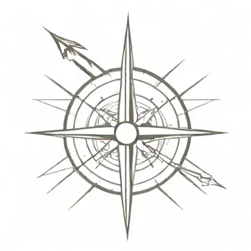 Compass Needle Symbolizing