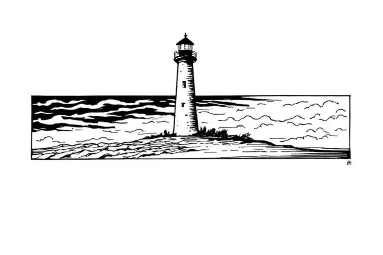 Lighthouse On The Beach