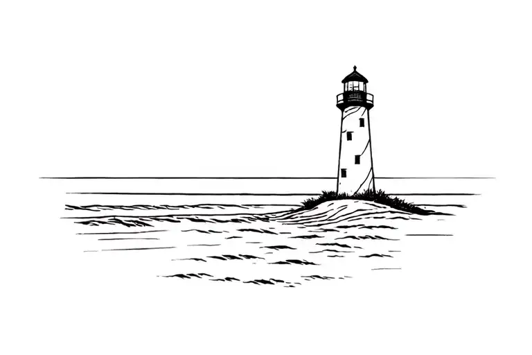 Lighthouse On The Beach