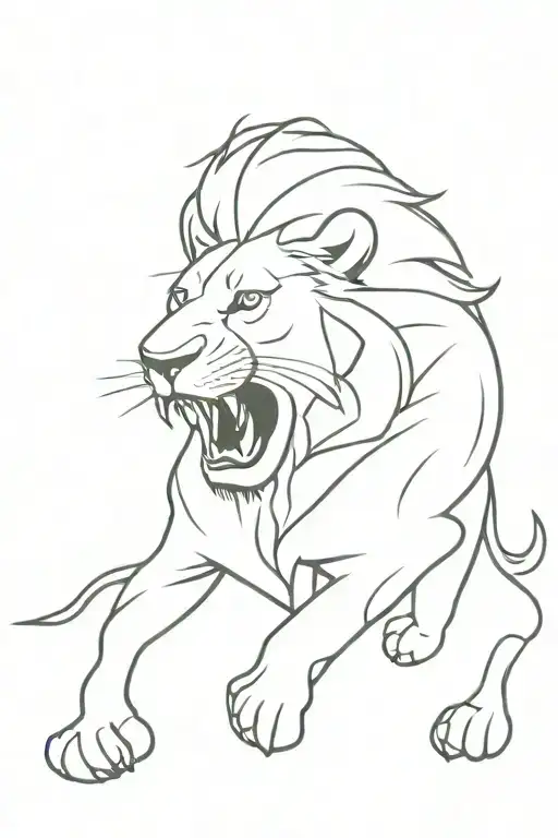 Lion Roaring
