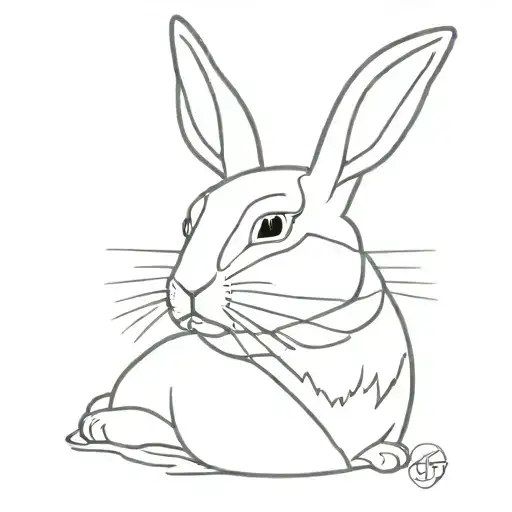 Rabbit With Sun And Have Trophy