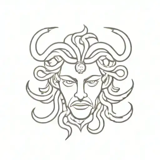 Satan Medusa Head