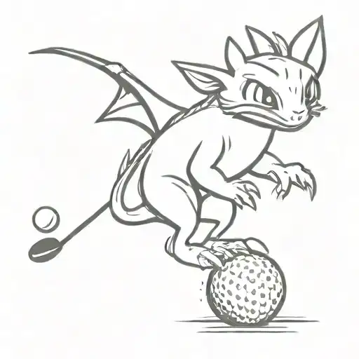Toothless Playing Golf