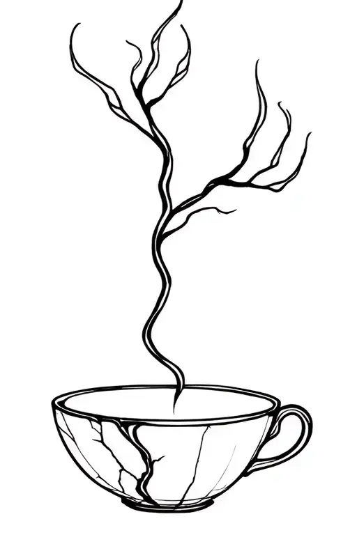 Teacup With Cracks Kintsugi