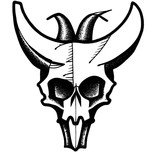 Baphomet And Skull
