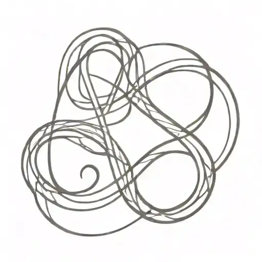 Letter 'Ab' Merged As One With Infinity Symbol