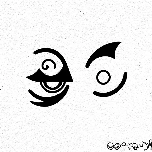 Scissors With Eyes And Moon