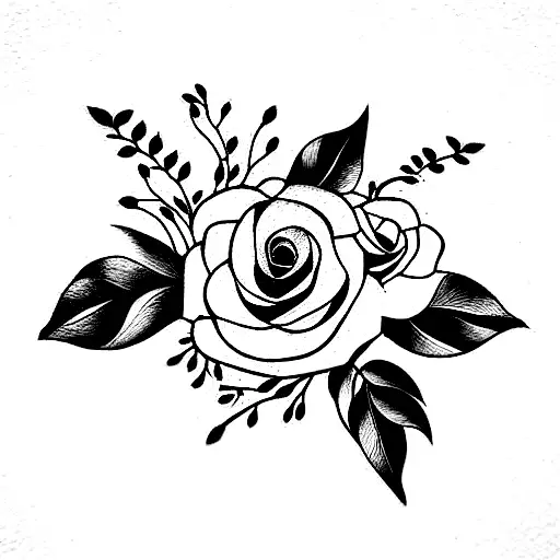 Boquet Of Flowers With Birth Month Flowers Of January And November