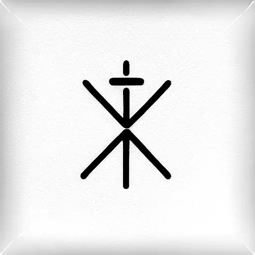 A Small Y2k Cross With A Little Semicolon Inside It In The Centre