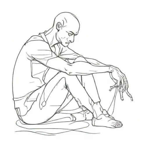 Sad Man Overthinker Creative And Sick