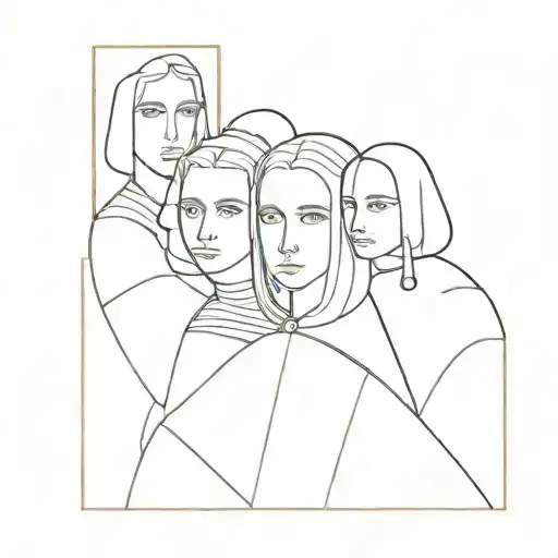 Las Meninas Line Drawing