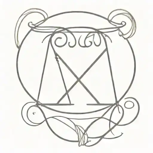 Libra And Aries Sign Intertwined For Love